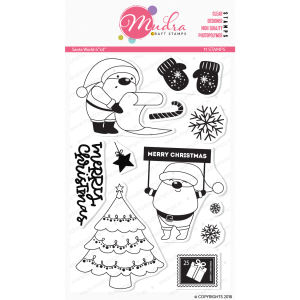 Mudra Craft Stamps - Santa World