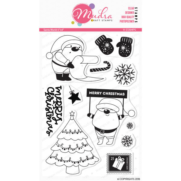 Mudra Craft Stamps - Santa World