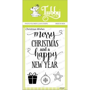 Tubby Photopolymer Clear Stamps - Christmas Wishes