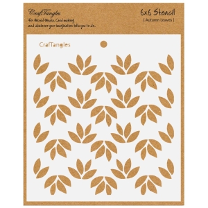 CrafTangles 6"x6" Stencil - Autumn Leaves