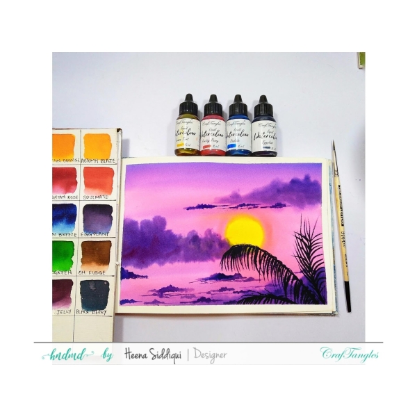 Heena_Watercolor_pink_sunset