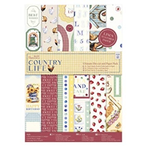 Papermania Ultimate A4 Die-Cuts & Paper Pack 48/Pkg - Country Life