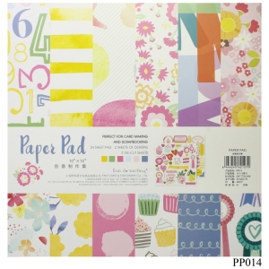 10x10 EnoGreeting Scrapbook paper pack - Everyday (PP014) (Set of 24 sheets and 2 die cut sheets)