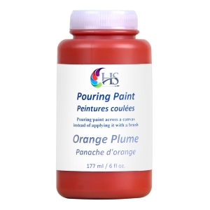 Hakims Pouring Paint - Orange Plume