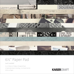 KaiserCraft paper pad - Just Landed (6.5 by 6.5 inch) - 40 sheets