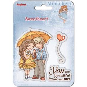 ScrapBerry's Sweetheart Clear Stamps 4"X4" - Beautiful (SCB4907004B)