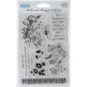 Ultimate Crafts Bohemian Bouquet Stamps - Flowers in your Hair