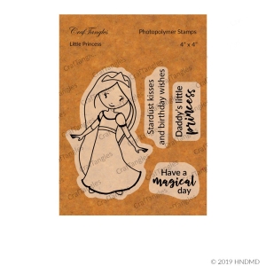 CrafTangles Photopolymer Stamps - Little Princess (4 by 4 stamp)