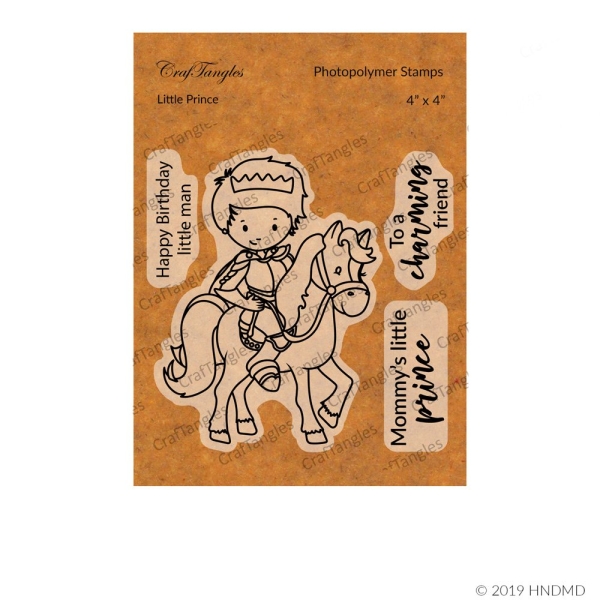 CrafTangles Photopolymer Stamps - Little Prince (4 by 4 stamp)