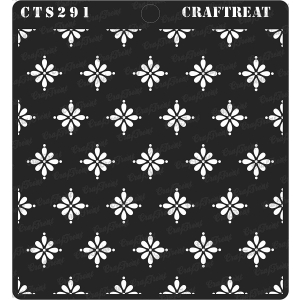 CrafTreat 6"x6" Stencil - Doting Daisies