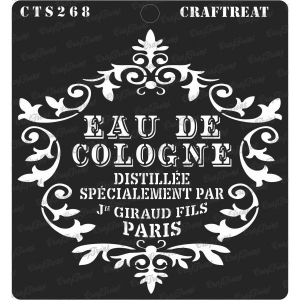 CrafTreat 6"x6" Stencil - Eau De Cologne