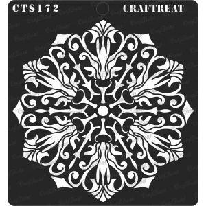 CrafTreat 6"x6" Stencil - Flourish Doily