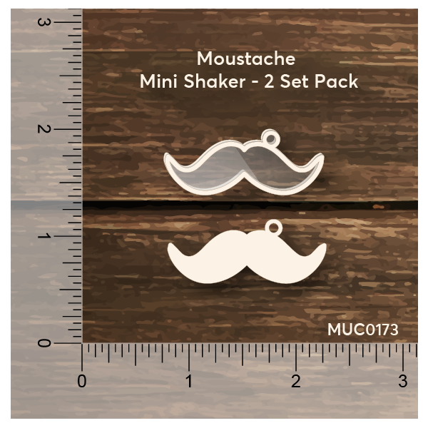 Mudra Chipzeb - Moustache mini shaker with hole