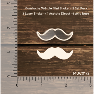 Mudra Chipzeb - Moustache mini shaker without hole