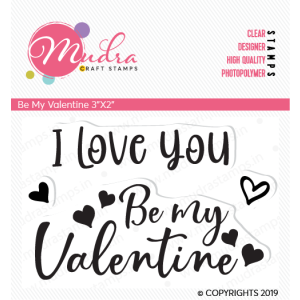 Mudra Craft Stamps - Be my Valentine