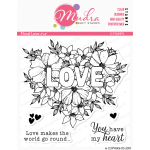 Mudra Craft Stamps - Floral Love