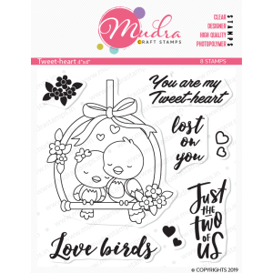 Mudra Craft Stamps - Tweet Heart