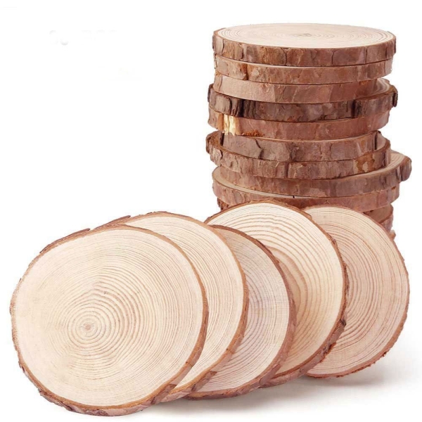 Natural Wooden Slices 9 cm - single piece