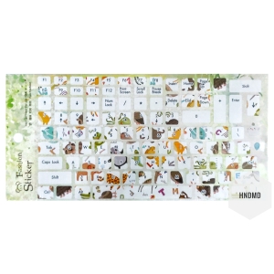 Keyboard Stickers - Colorful Animals