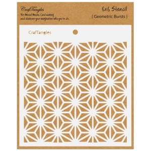 CrafTangles 6"x6" Stencil - Geometric Bursts