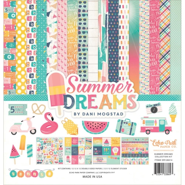 EchoPark paper pad - Summer Dreams Collection Kit (12 by 12 inch)