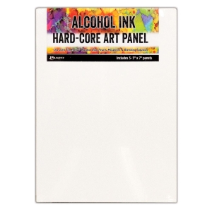 Tim Holtz Alcohol Ink Hard Core Art Panel 5"X7" 3/Pkg by Ranger