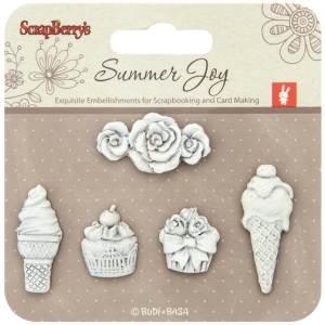 ScrapBerry's Summer Joy Polymer Shapes-Dessert