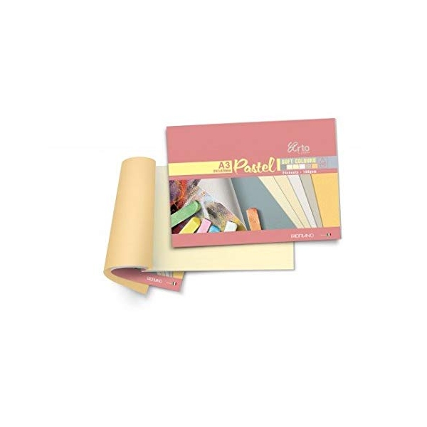 Campap Pastel Soft Colour Paper Pad (6 Colours), acid free (A3 size)