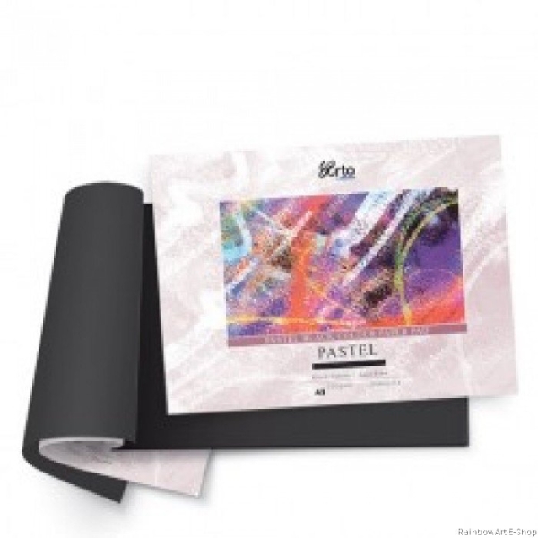 Campap Pastel black colour paper book (Tiziano) (A3 size)