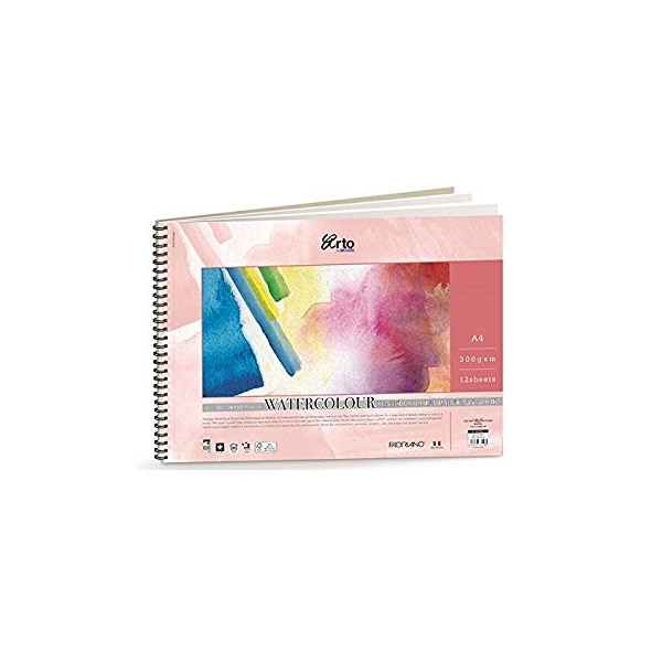 Campap Wire-o-watercolour painting book, 25% Cotton Hot Pressed Paper (A4 size)