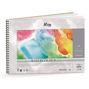 Campap Wire-o-watercolour painting book , 25% Cotton Extra Rough Paper (A4 size)