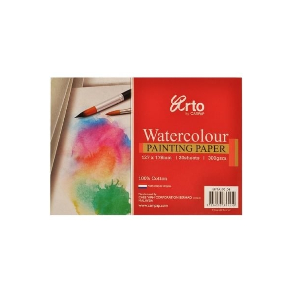 Campap Watercolour Paperpack ( 100 % Cotton) 127 by 178 mm