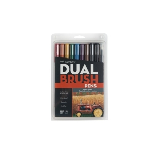 Tombow dual brush pen (Set of 10) - Muted