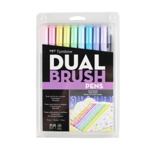 Tombow dual brush pen (Set of 10) - Pastels