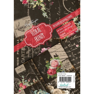 CrafTangles Decoupage Paper Pack - Floral Frenzy (A4) - 4 sheets