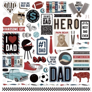 Photoplay Sticker - Best Dad ever Stickers 12"X12"