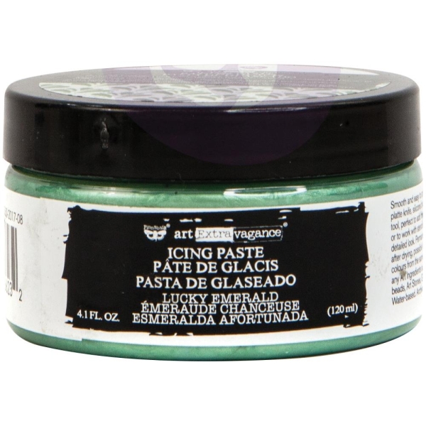 Prima Finnabair Art Extravagance Icing Paste 120ml Jar - Lucky Emerald