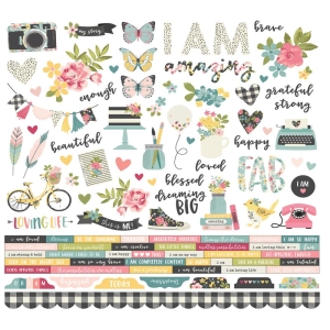 Simple Stories Sticker - I Am 12"X12"