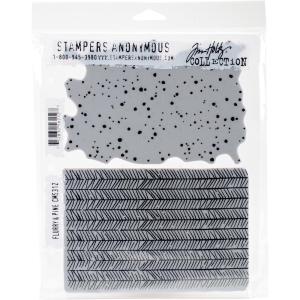 Tim Holtz Cling Mount Stamps - Flurry and Pine