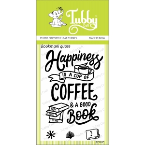 Tubby Photopolymer Clear Stamps - Bookmark Quote