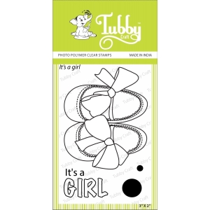 Tubby Photopolymer Clear Stamps - It's a Girl