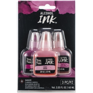 Brea Reese Alcohol Inks 20ml 3/Pkg - Medium Magenta/Blush/Rose