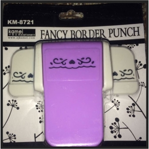 Kamei Border Punch - Hearts and Swirls