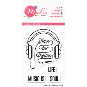 Mudra Craft Stamps - Music is life