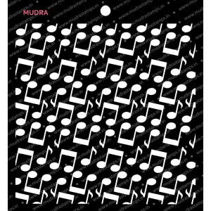 Mudra Stencils - Music background pattern