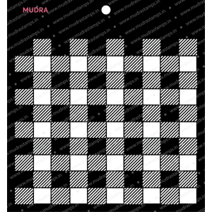 Mudra Stencils - Plaid