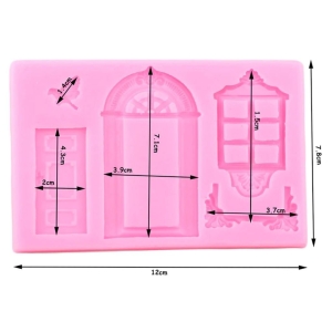 VIntage Windows and Doors Silicone Clay Mould