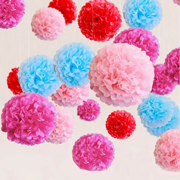 Pom Pom Kit (Party Essentials) - 8 large pom poms