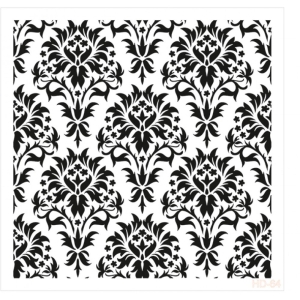 Cadence 45 by 45 cm stencil - Damask Pattern