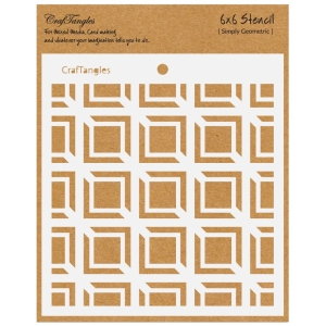 CrafTangles 6"x6" Stencil - Simply Geometric